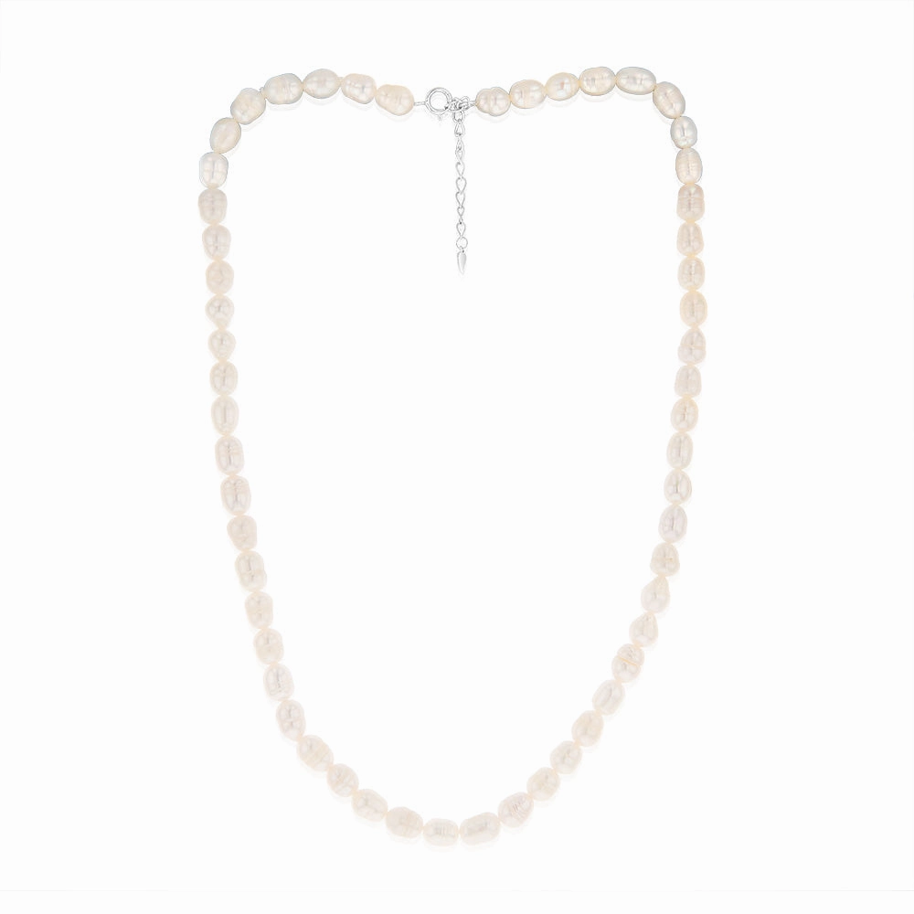 Rice Pearls 6-7mm 45cm Strand on Sterling Silver Extendable Clasp