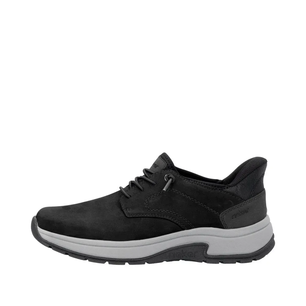 Rieker Shoes 11050-00 Black Bungee Slip Ons