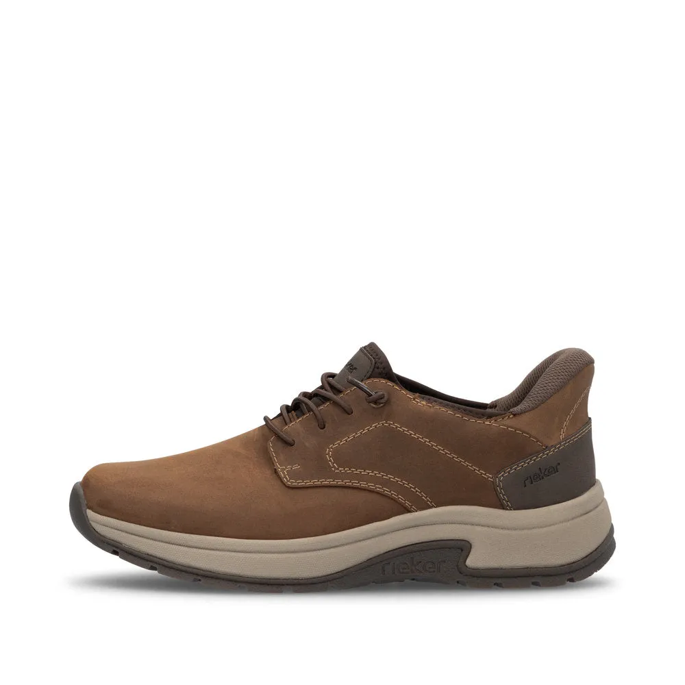 Rieker Shoes 11050-22 Brown Bungee Slip Ons