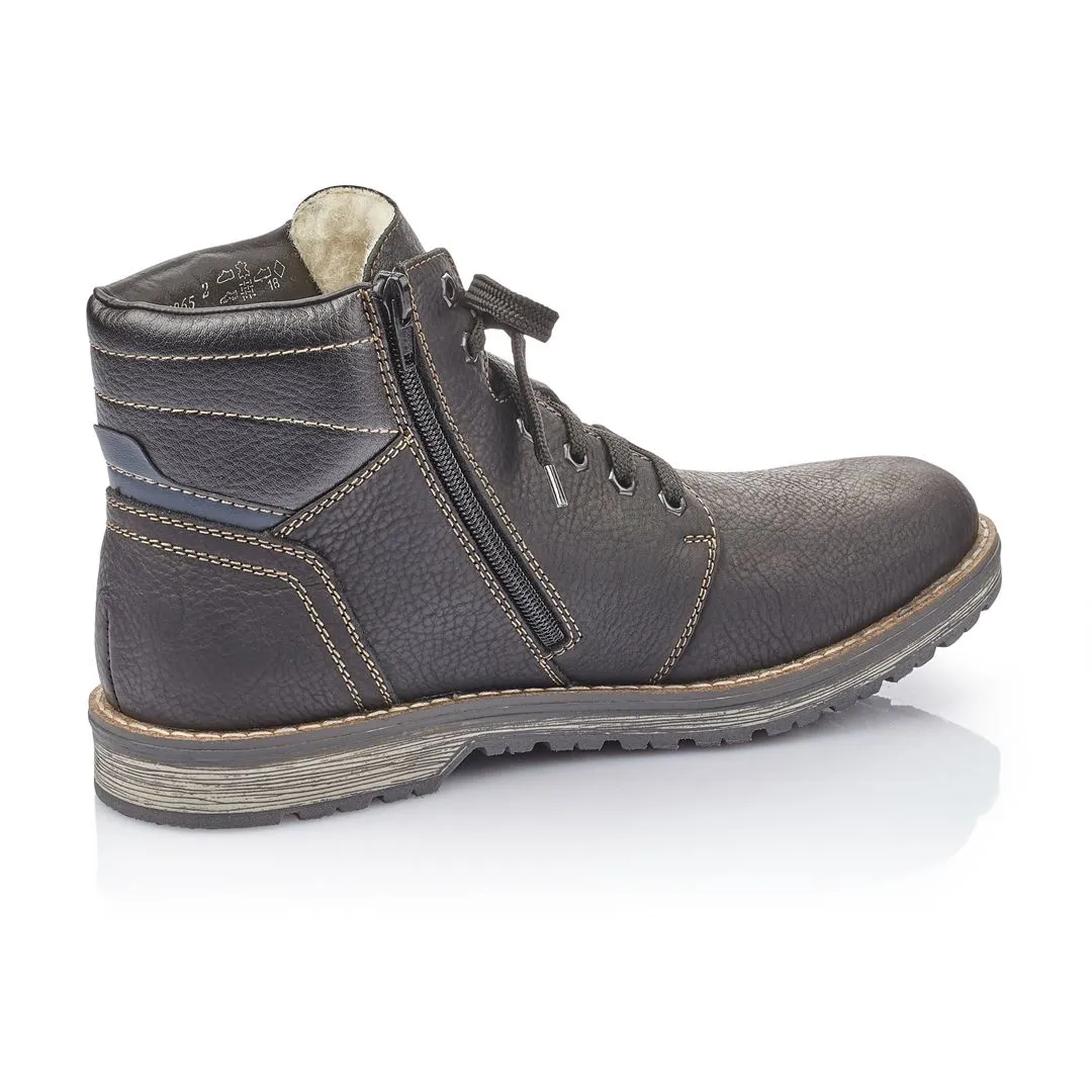Rieker Shoes 39223-00 Black Hiker Lace RTex