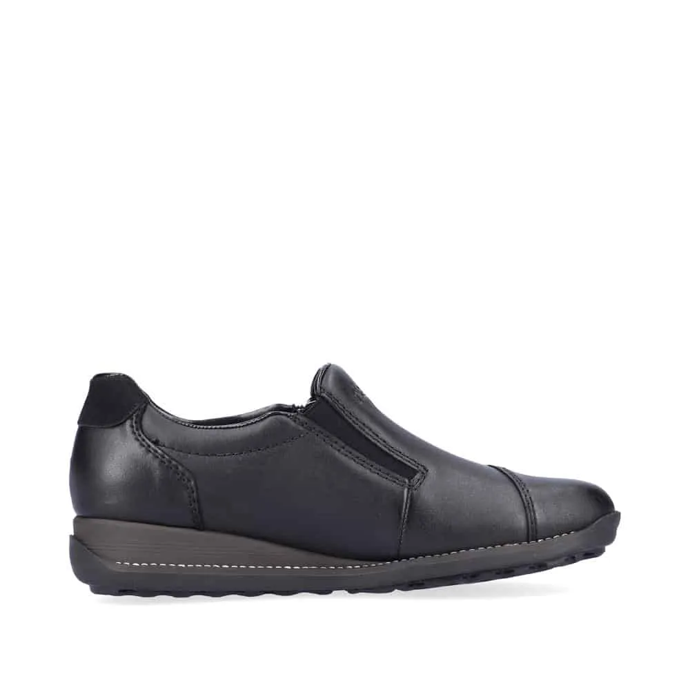 Rieker Shoes 44265-00 Black Zip RTex