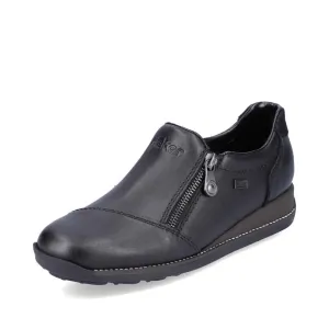 Rieker Shoes 44265-00 Black Zip RTex