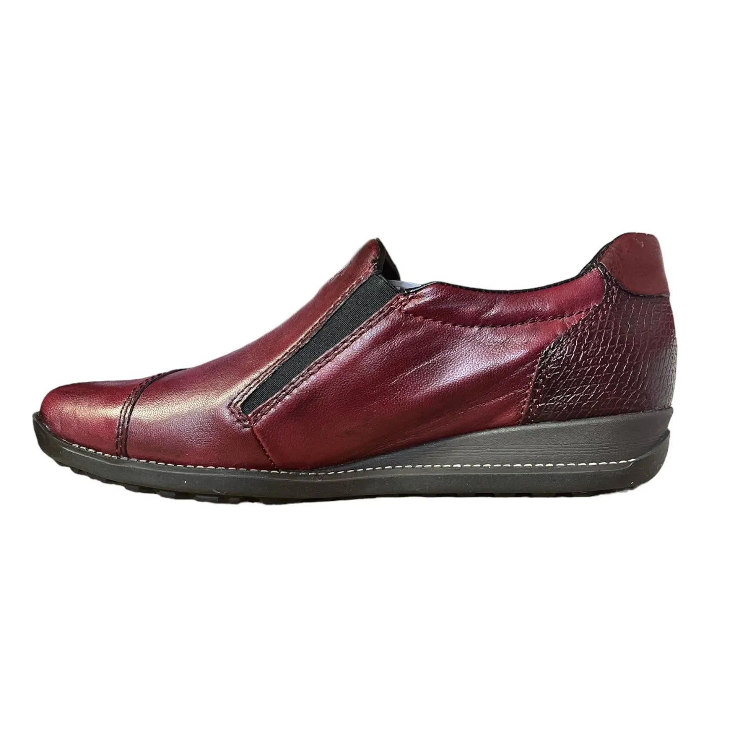 Rieker Shoes 44265-35 Wine Zip RTex