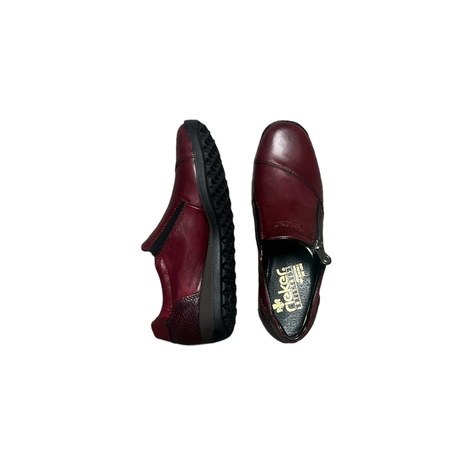 Rieker Shoes 44265-35 Wine Zip RTex