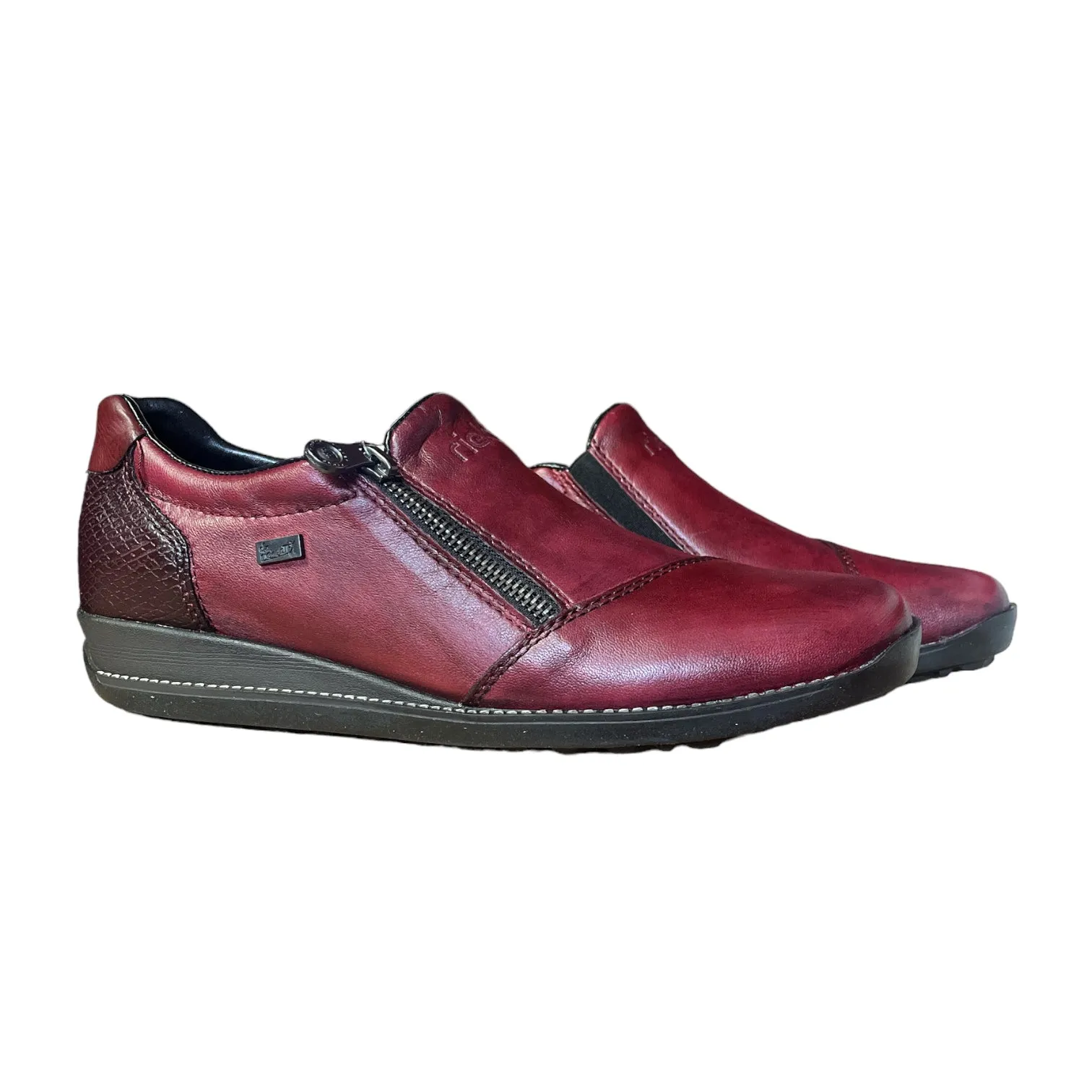 Rieker Shoes 44265-35 Wine Zip RTex