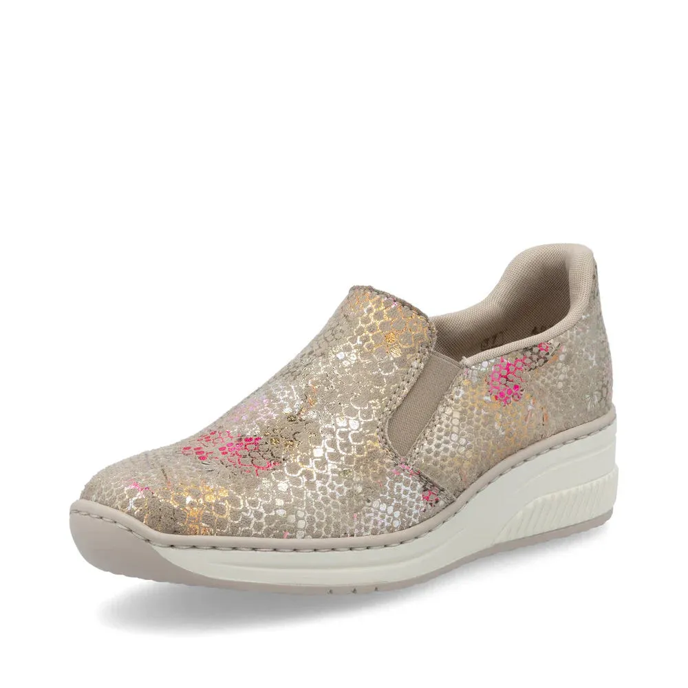 Rieker Shoes 48761-90 Floral Multi Slip On Ready 2 Go