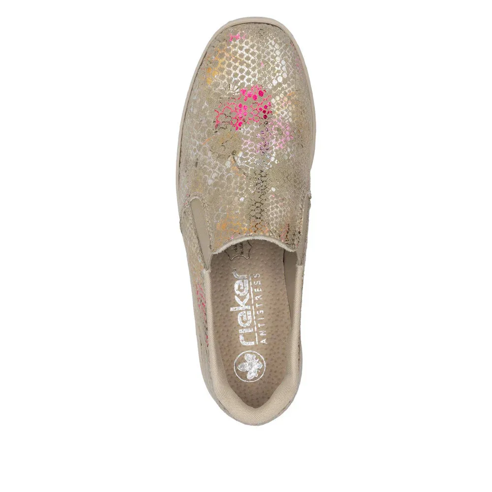 Rieker Shoes 48761-90 Floral Multi Slip On Ready 2 Go