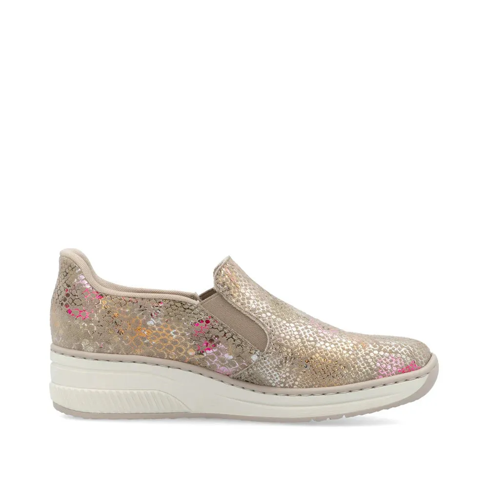 Rieker Shoes 48761-90 Floral Multi Slip On Ready 2 Go