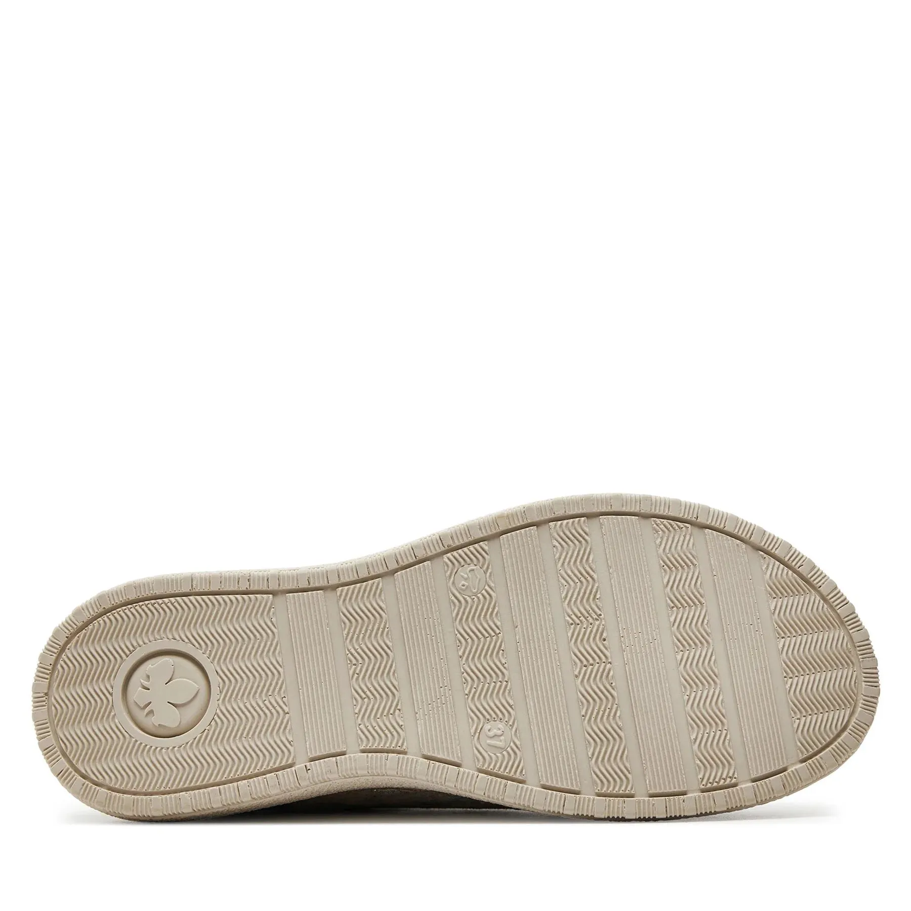 Rieker Shoes 50901-90 Lace/Side Zip Rose Metallic
