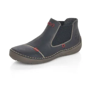 Rieker Shoes 52590-01 Black Chelsea