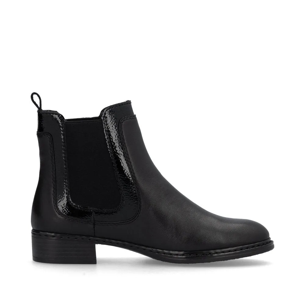 Rieker Shoes 73457-00 Chelsea Black