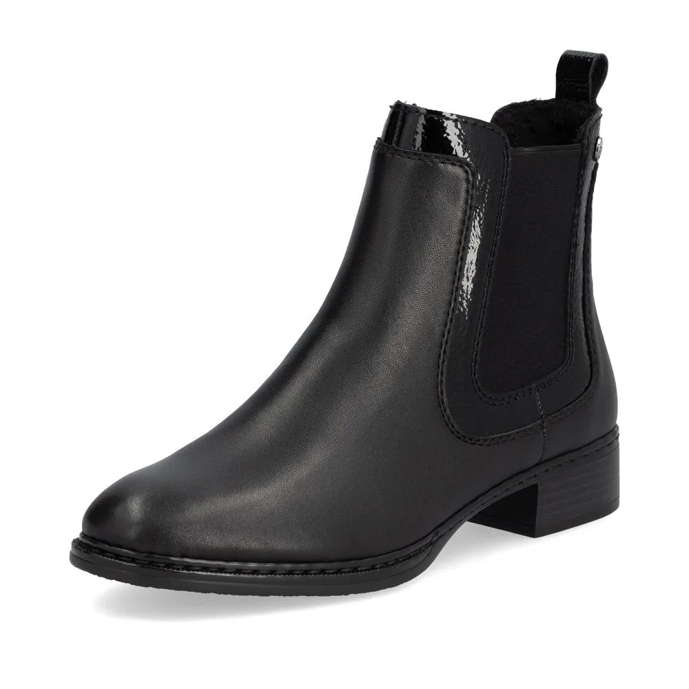 Rieker Shoes 73457-00 Chelsea Black