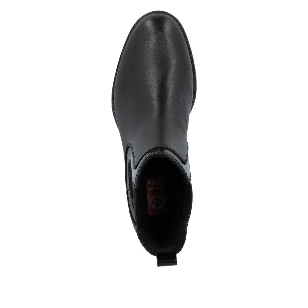 Rieker Shoes 73457-00 Chelsea Black