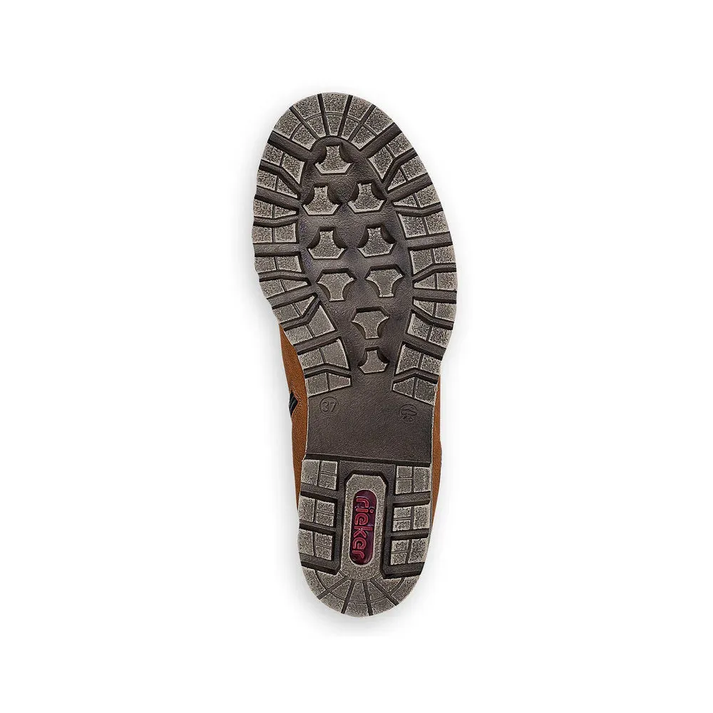 Rieker Shoes 785F8-22 Brown Ankle Lace/Zip RTex