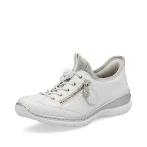 Rieker Shoes L32F1-80 White Ready 2 Go Bungee Lace