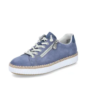 Rieker Shoes M2940-10 Denim Blue Bungee/Side Zip