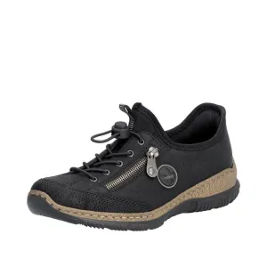 Rieker Shoes N3267-01 Bungee Lace Ready 2 Go Black