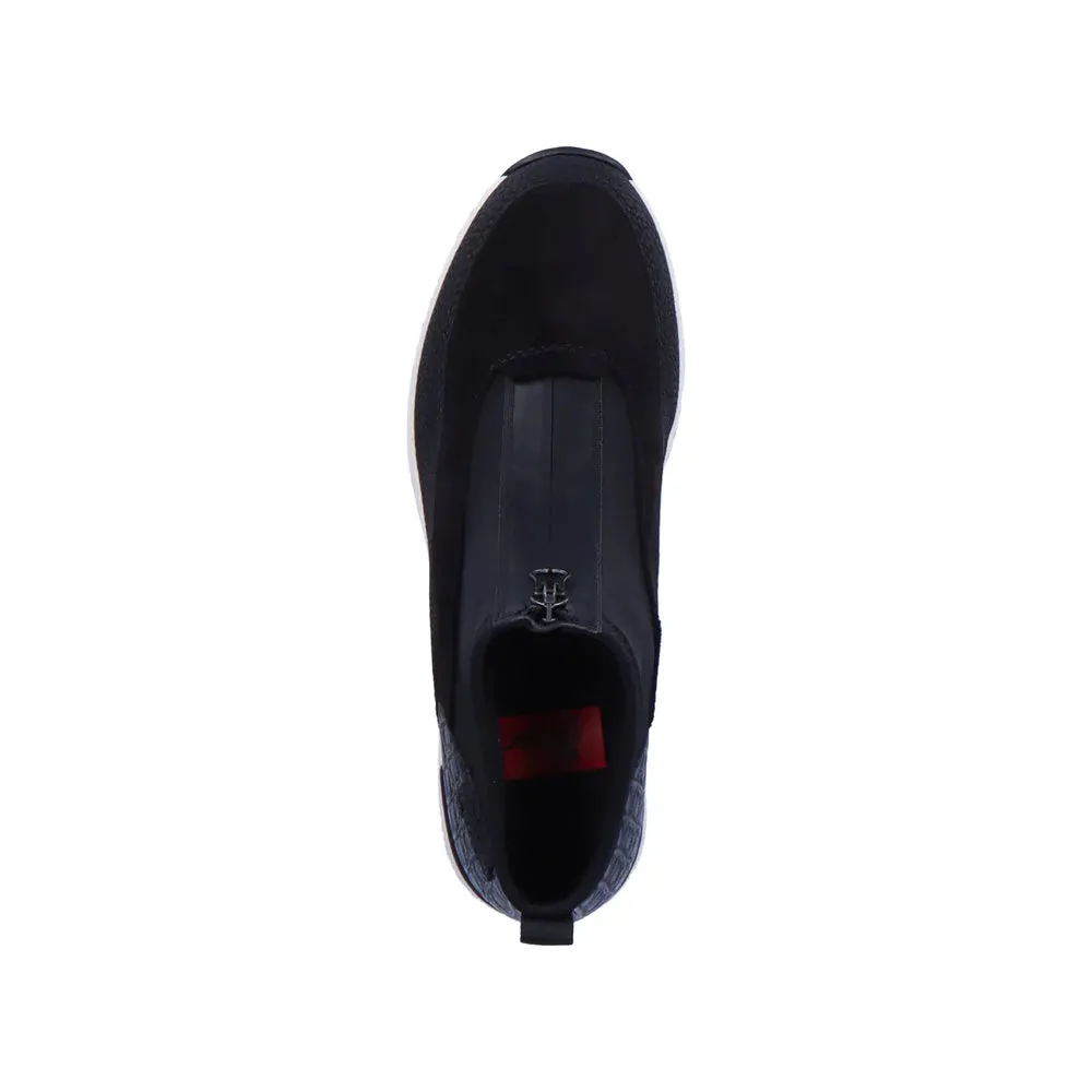Rieker Shoes N6352-00 Black/White Front Zip