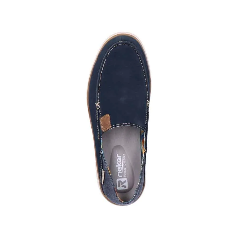 Rieker Shoes U0600-14 Navy Slip On