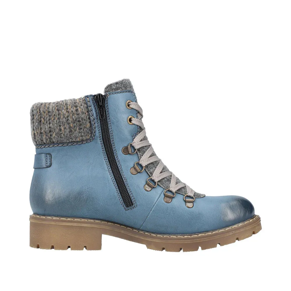 Rieker Shoes Y9131-15 Blue Graphite Cuff RTex