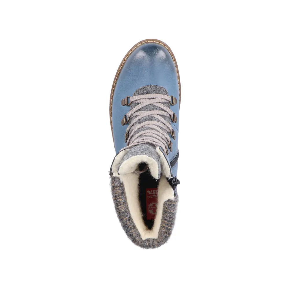 Rieker Shoes Y9131-15 Blue Graphite Cuff RTex