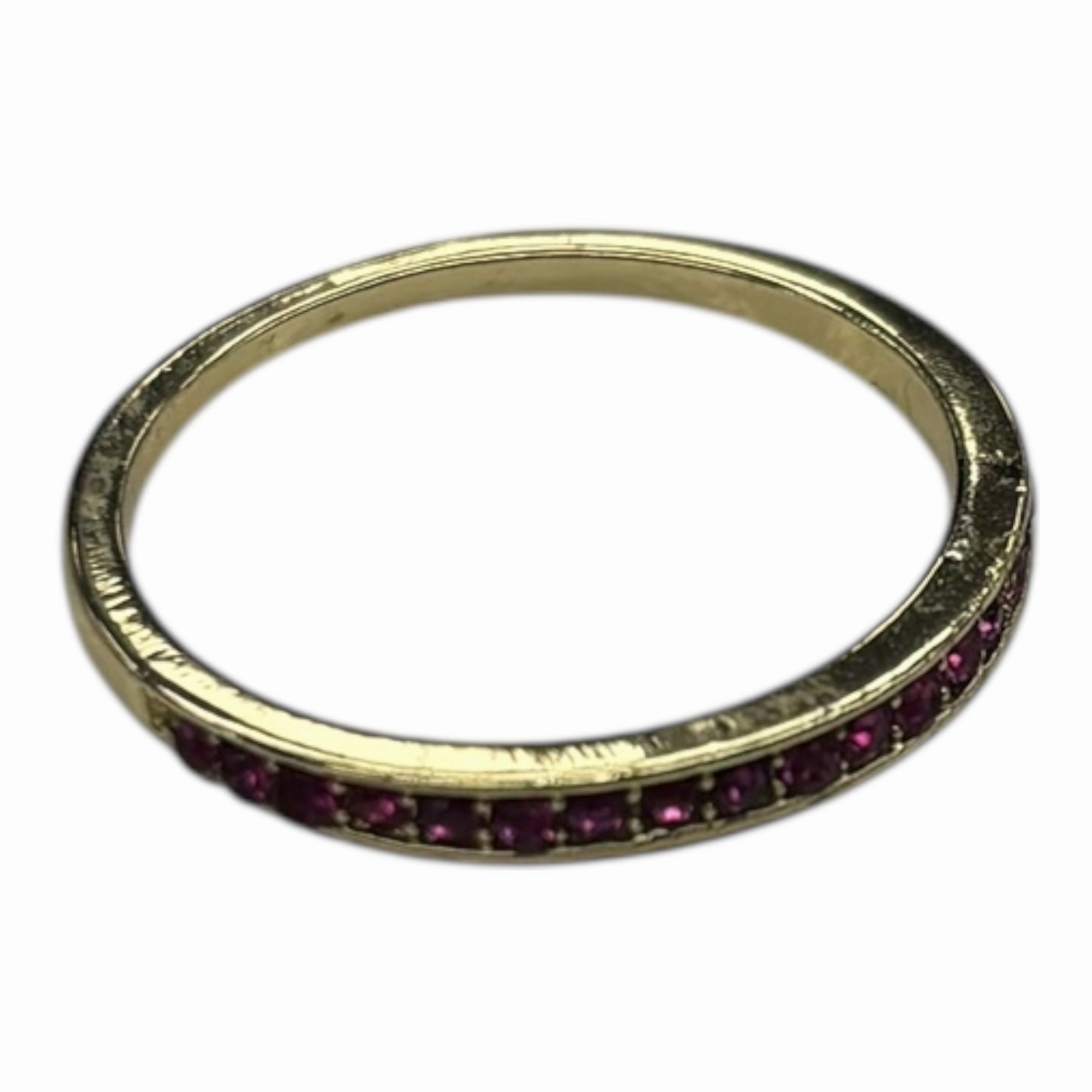 Ring Band By Clothes Mentor In Gold & Pink