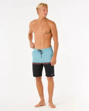 Rip Curl Clothing Raw Energy Split Volley Shorts in Black