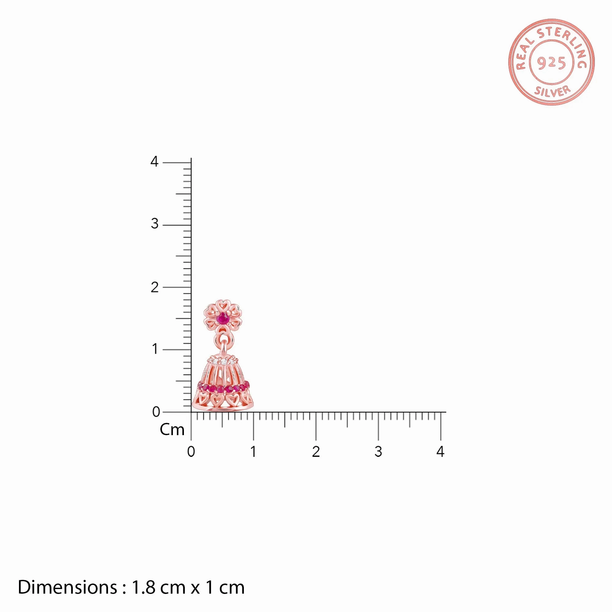 Rose Gold Ahilya Jhumki