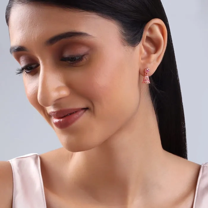 Rose Gold Ahilya Jhumki