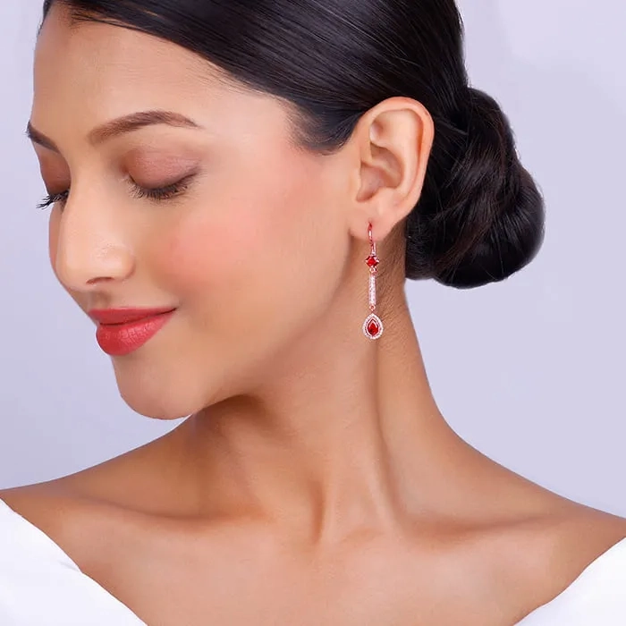 Rose Gold Always Love Earrings
