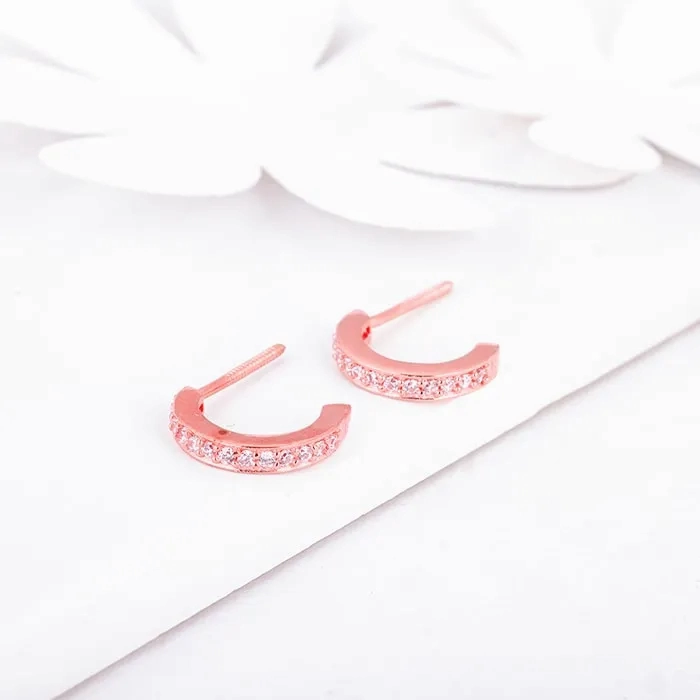 Rose Gold Bliss Hoop Earrings