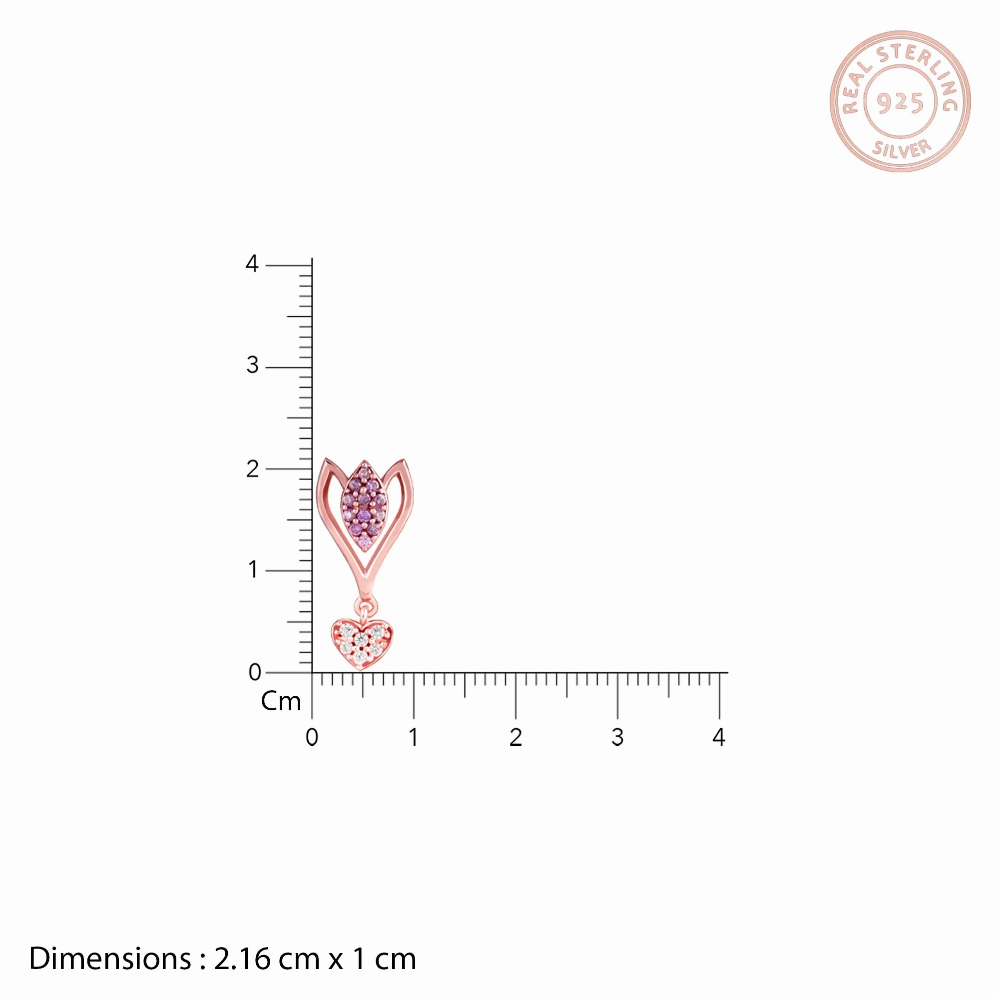 Rose Gold Blossoming Crocus Earrings