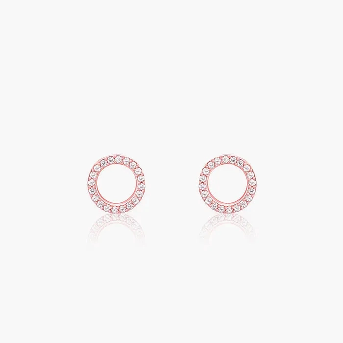 Rose Gold Connected for Life Earrings