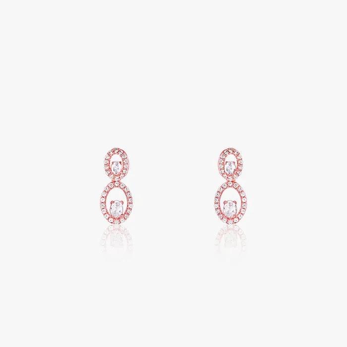 Rose Gold Eternal Love Earrings
