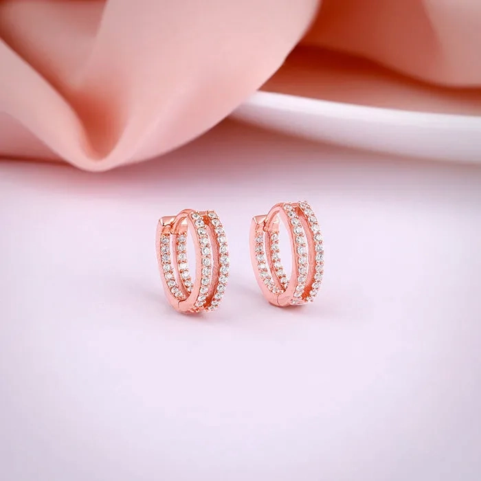 Rose Gold Flaunted Hoop Earrings