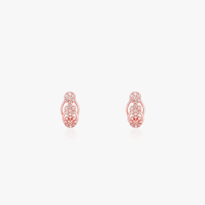 Rose Gold Floral Edifice Earrings