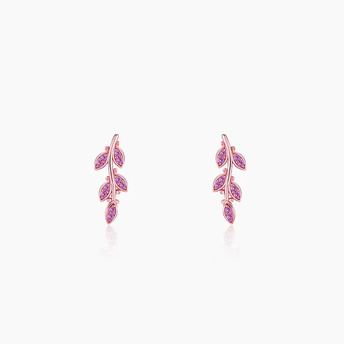 Rose Gold French Beauty Earrings
