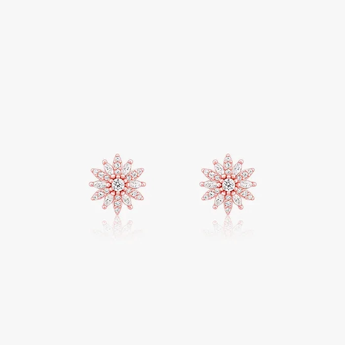 Rose Gold Fresh Flora Earrings