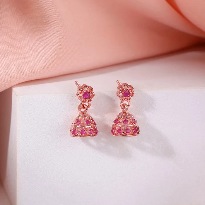 Rose Gold Kanchi Jhumki