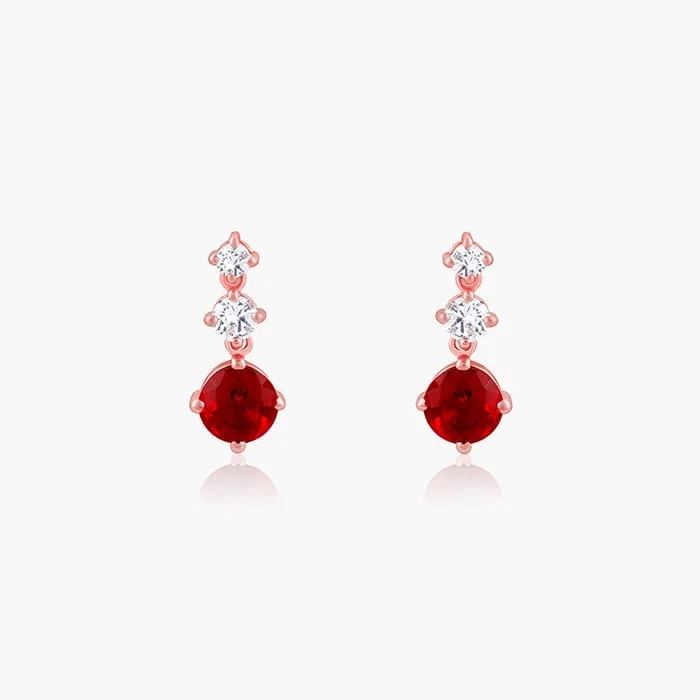 Rose Gold Lovely Earrings