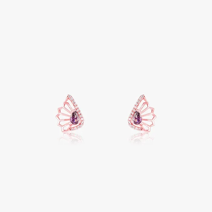Rose Gold Notre Dame Earrings