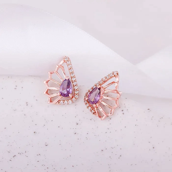 Rose Gold Notre Dame Earrings