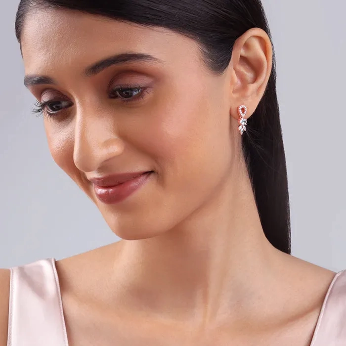 Rose Gold Petalo Earrings