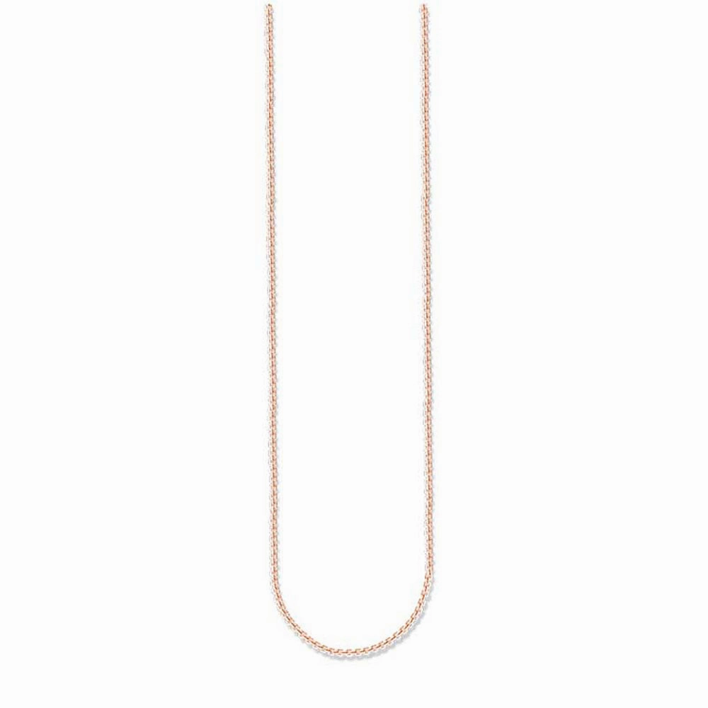 Rose Gold Plated Sterling Silver Thomas Sabo Fine Box Link 45-50cm