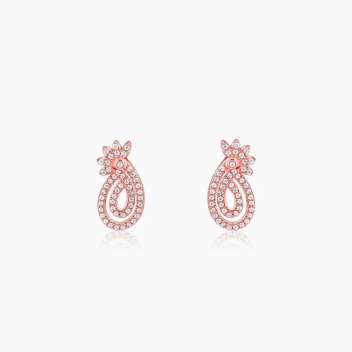 Rose Gold Pure Elegance Earrings