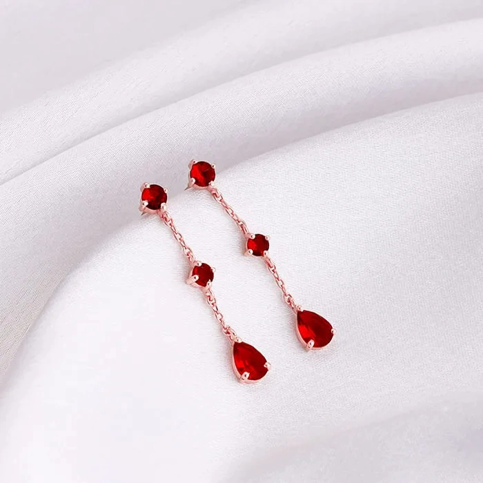 Rose Gold Queen of Love Earrings