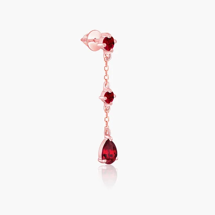 Rose Gold Queen of Love Earrings