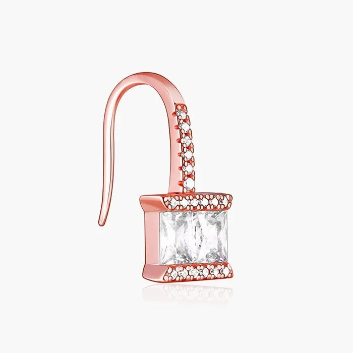 Rose Gold Sugar Crystal Earring