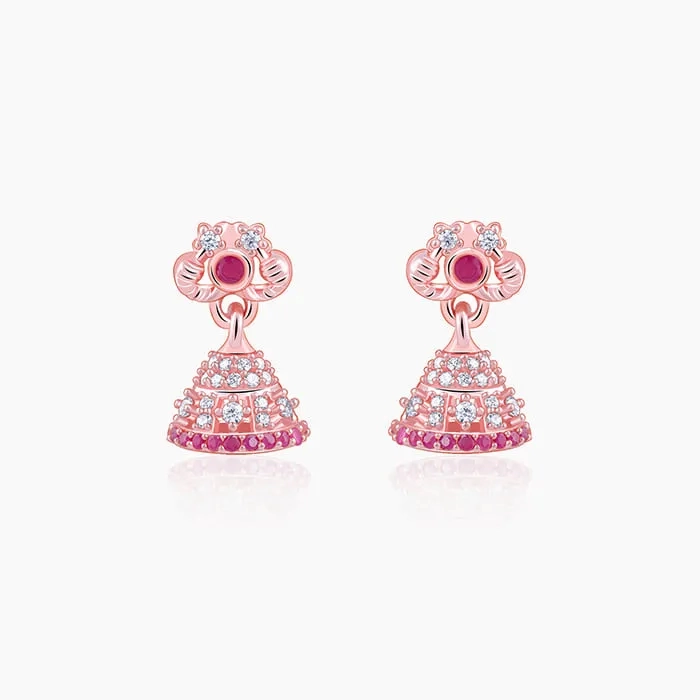 Rose Gold Vaishali Jhumki