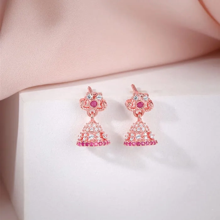 Rose Gold Vaishali Jhumki